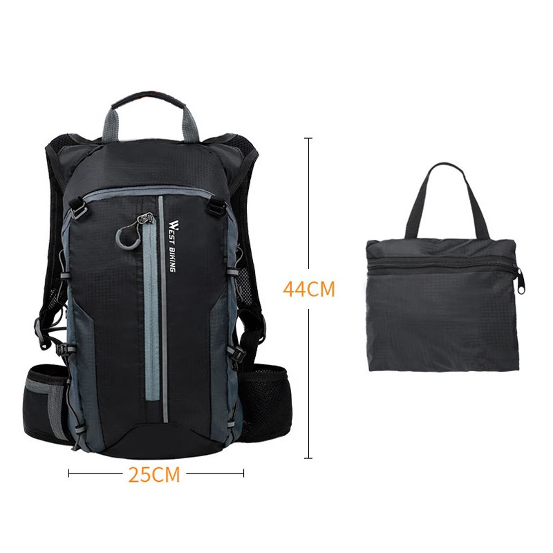 Unisex 10L Breathable Cycling Backpack Waterproof Ultralight Folding Bicycle Bag Outdoor Climbing Travel Hiking Cycling Bag 251021