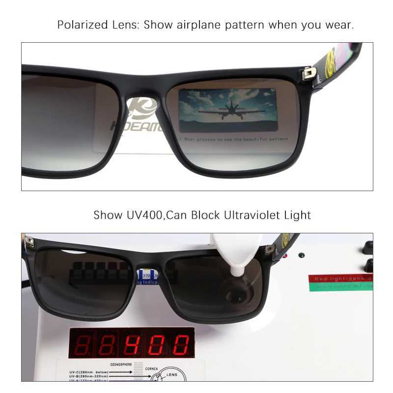 Fashion Guys Sun Glasses From KDEAM Polarized Sunglasses Men Classic Design AllFit Mirror Sunglass With Brand Box CET251024