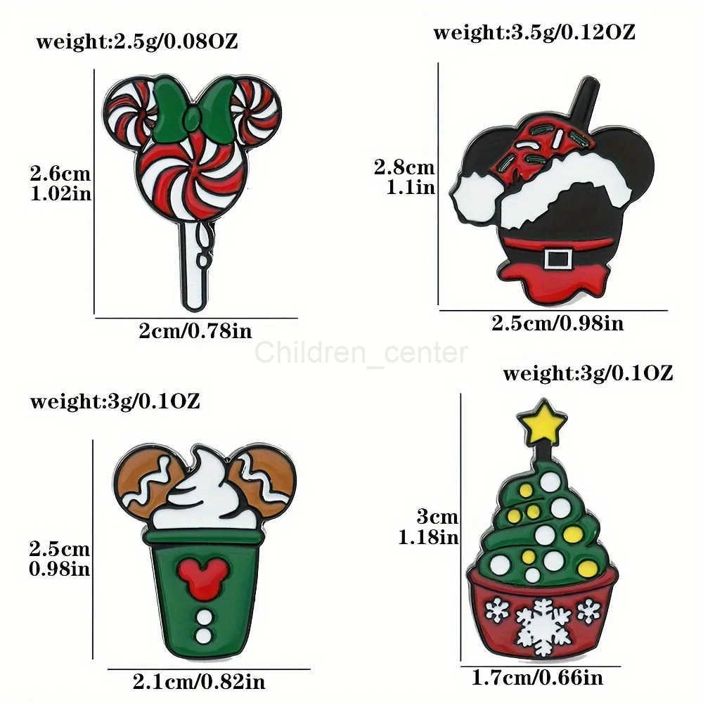 Disney Charming Christmas Ornament Collection Exclusive Mickey-shaped Enameled Button Crafted from Durable Materials