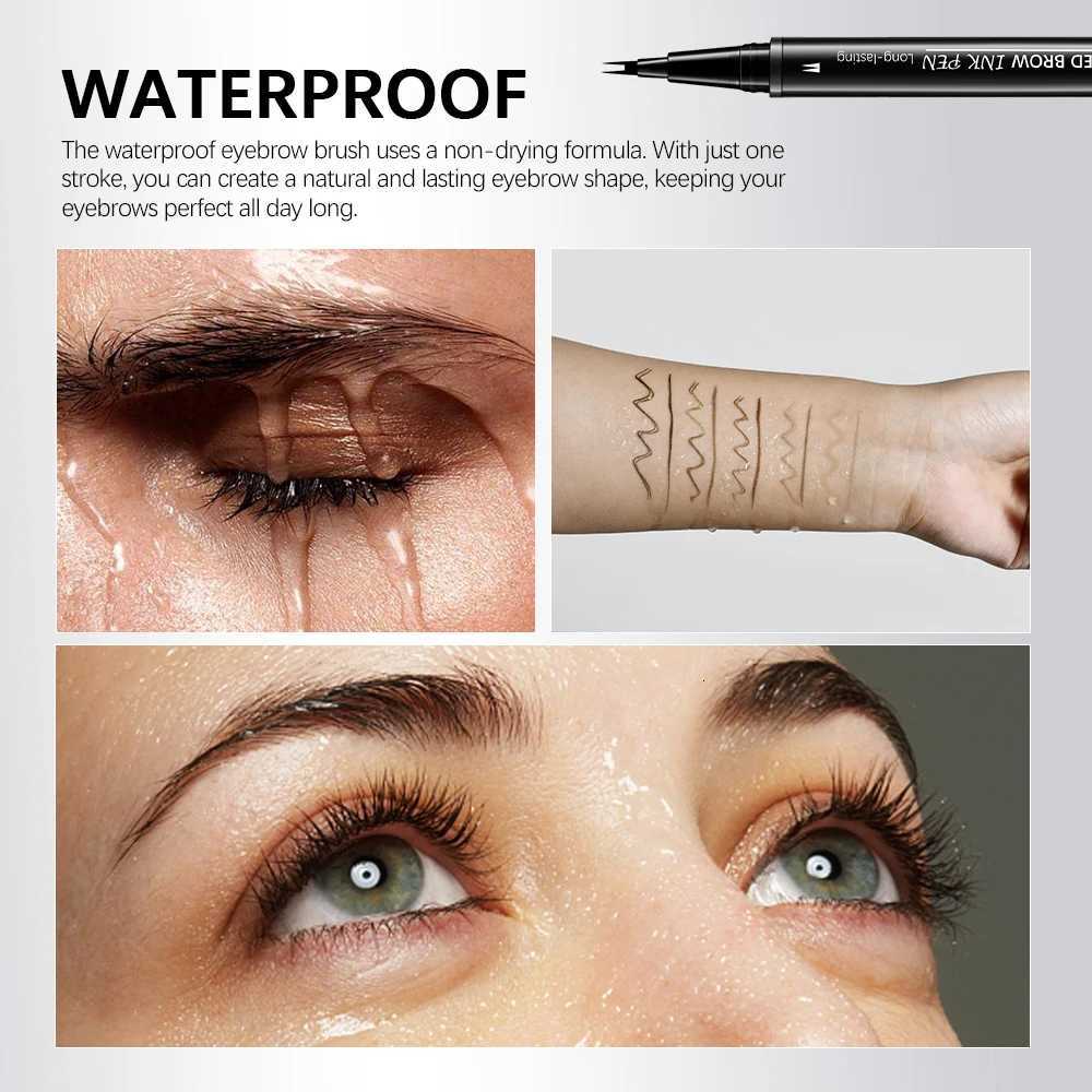 Perfect Eyebrows Waterproof Eyebrow Pen Brown Eyebrow Pencil Makeup Brushes Eye Brow Pencil Eyeliner For Water Resistant SetL251024