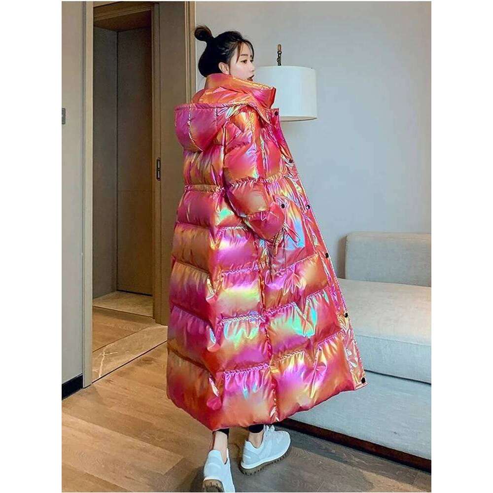 2025 Female Winter Waterproof Long Parkas Cotton Padded Jacket Women Hooded Thick Warm Snow Coat Fashion Oversized Outerwear Womens Coat