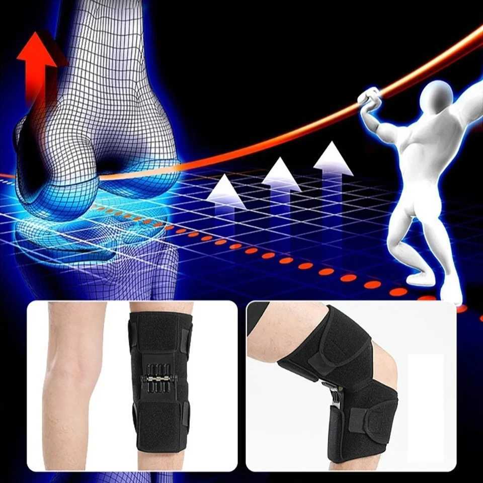 1Pcs Knee Support Medical Power Lift Knee Weakly Brace Joint Support Spring Stabilizer Gym sports Heath Care Leg StretcherW251024