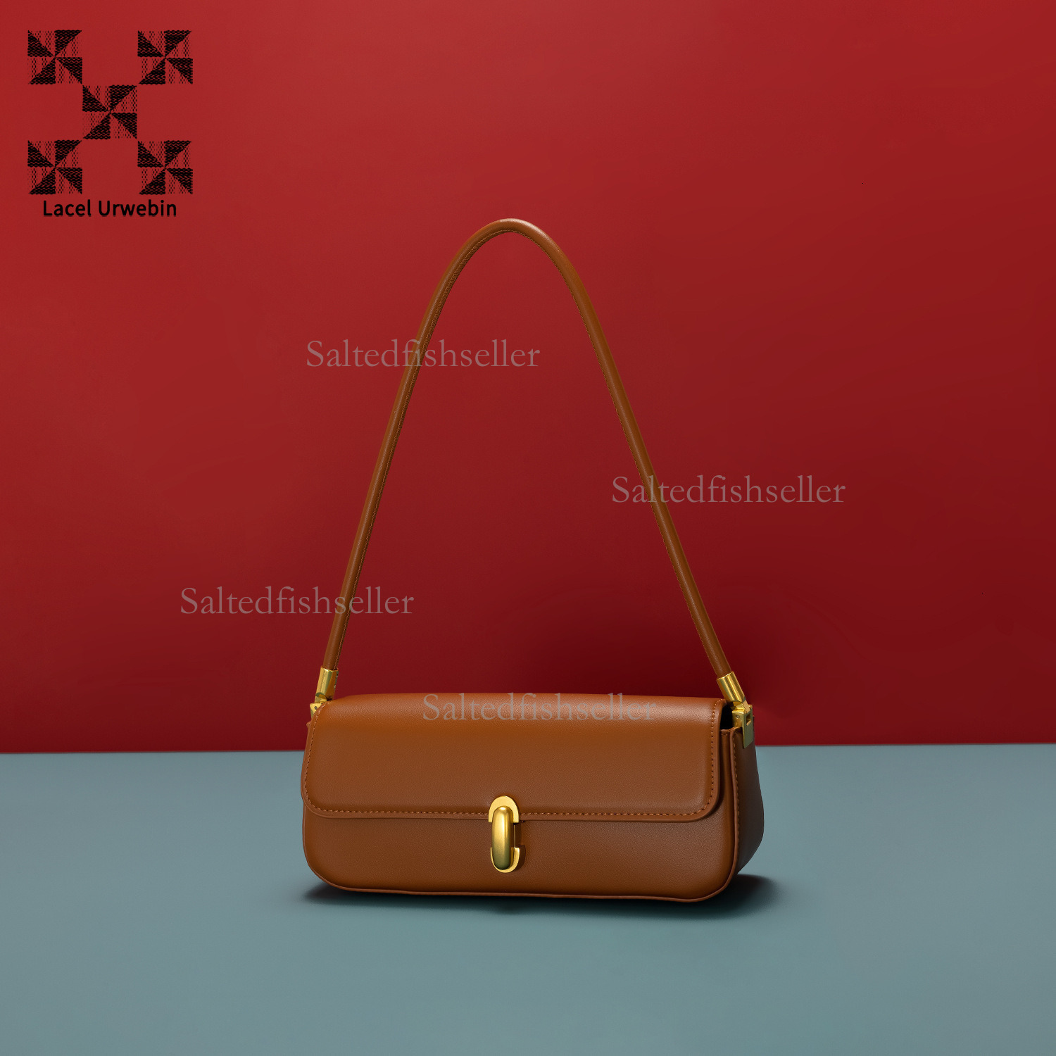 Lacel Urwebin Designer High-end Women's Handbag With Metal Snap Flap And Stick Bag New Fashion Trend Brand Versatile Suede Shoulder Bag Version S