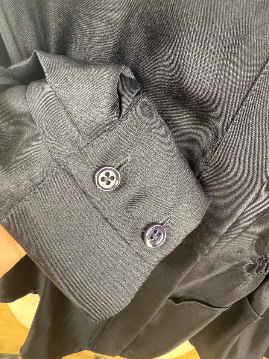 Simple, Sophisticated, Elegant, Light Luxury Round-Neck Silk Shirt-Style Jacket JYS37094