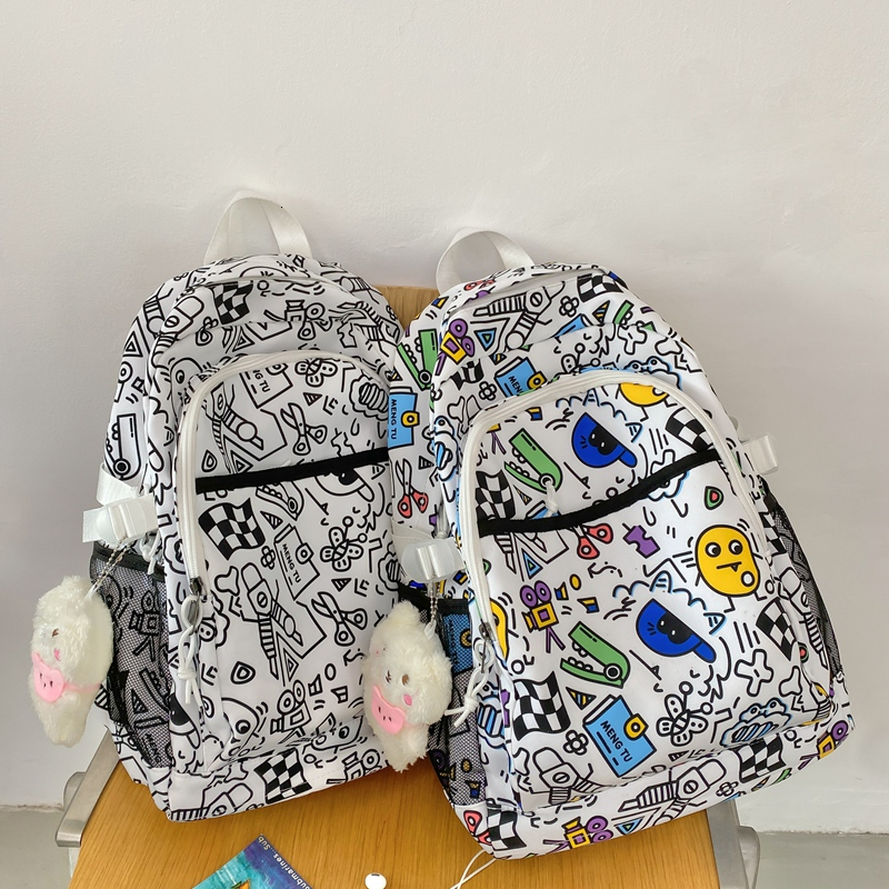 INS Style Cute for Girls High Middle Large Capacity Trendy Backpack Elementary Students Simple Fresh School Bag