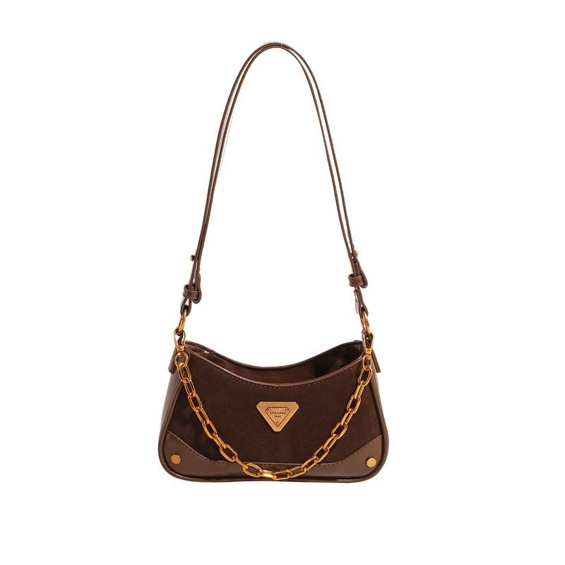 Designer 2025 new retro versatile soft tote casual and fashionable cross body bag for women black red brown