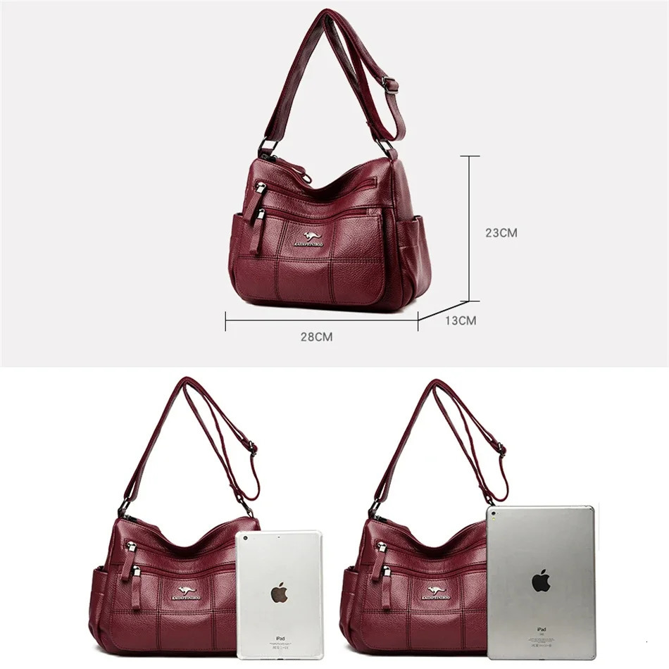 Genuine PU Leather Sac Handbags Women Bags er Shoulder Crossbody Hand Bags for Women Purses and Handbags 251023