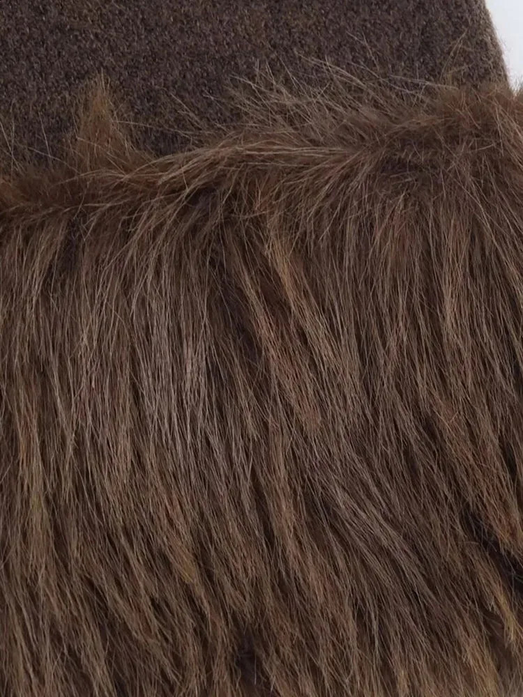 Women Autumn Fashion Splicing Jnitting Knitted Cardigan Retro Long Sleeve Chic SingleBreasted Coat Outerwear 251023