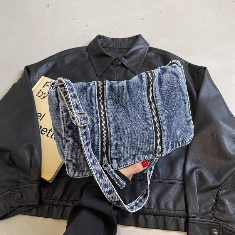 Small for Women Trendy 2025 New Fashion Large Capacity Shoulder High-end Versatile Lightweight Denim Crossbody Bag