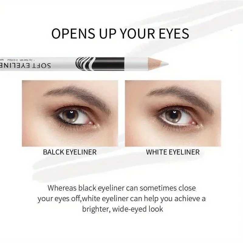 Eyeliner Pencil Eye Styling Pen Professional Portable Quickdry Eye Liner Pen White for Female Make Up Beauty Cosmetics ToolsL251024