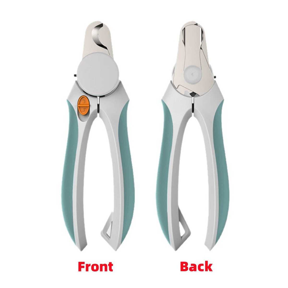 1Pc Pets Double Hole Round Mouth Nail Scissors with Led Light Multifunctional Pet Cats Dogs Nail Scissors Blood Line Prevention Z20251024