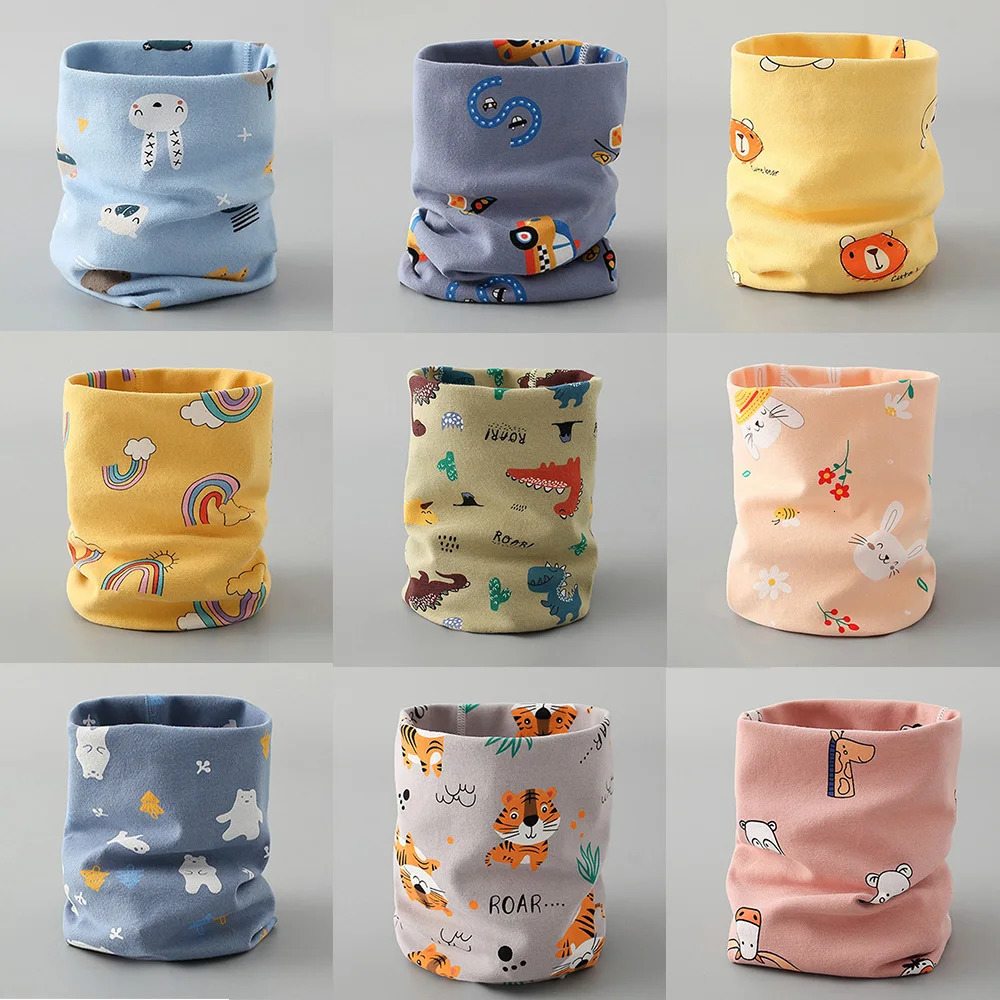 Winter Plush Children Neck Snood Ring Cotton Neckerchief Collar Baby Neck Scarf Muffler Girls Boys Autumn Winter Warm Breathable 251020