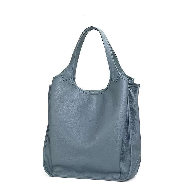 2025 New Model, Genuine Leather Tote Simple Versatile Large Capacity Shoulder, High-End Commuting Handbag, Fashionable And Luxurious Multifunctional W