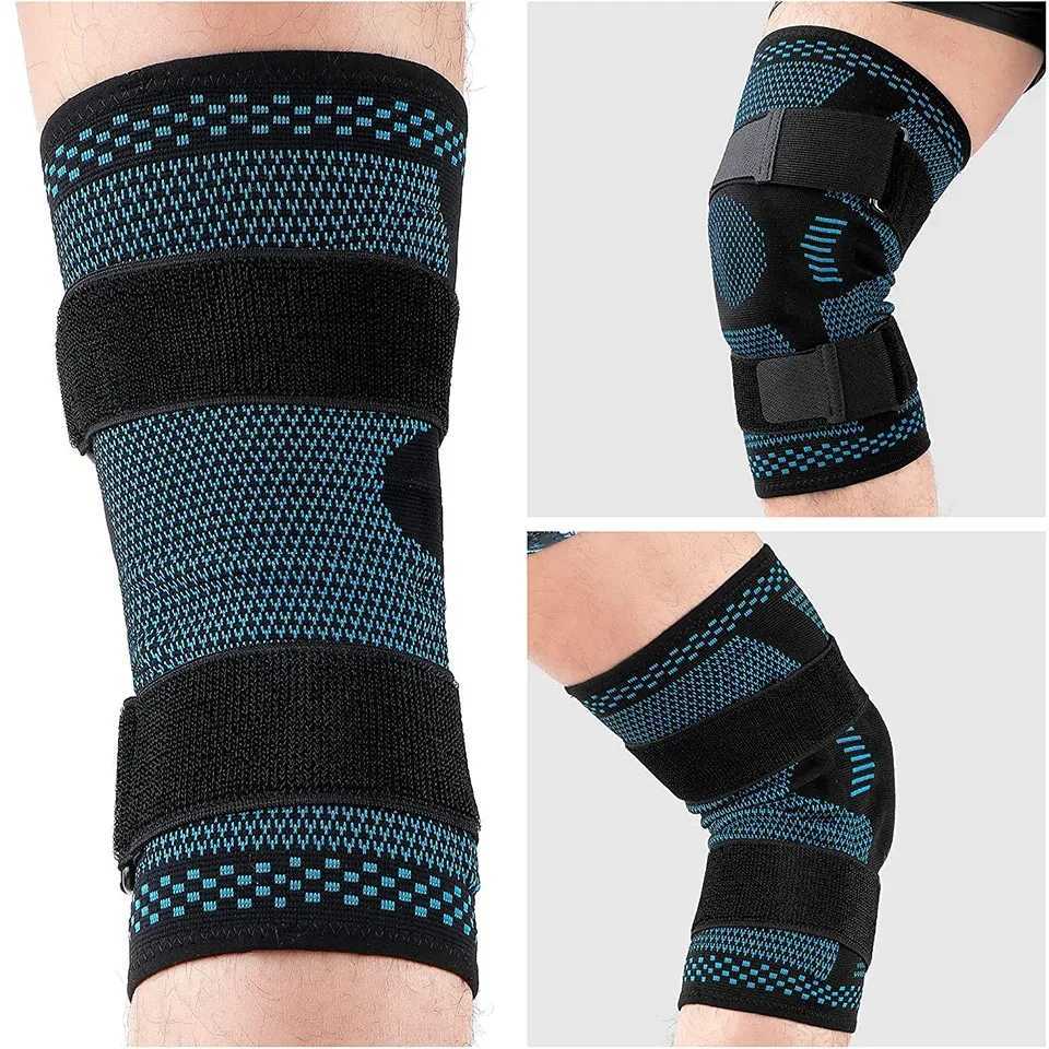 Knee Brace Support Compression Sleeve with Side Stabilizers and Patella Gel for Knee Pain Meniscus Tear ACL MCL Injury RecoveryW251024