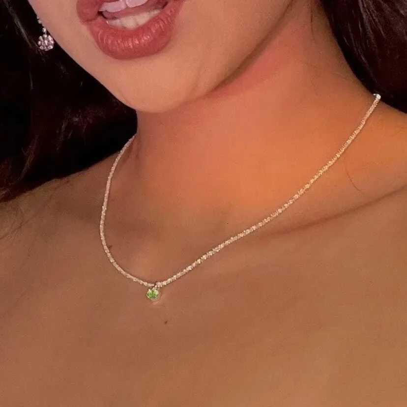 Silver Color Sparkling Necklace For Women Tren Clavicle Chain Choker Girls Korean Wedding Party Jewelry AccoriesXJ251024