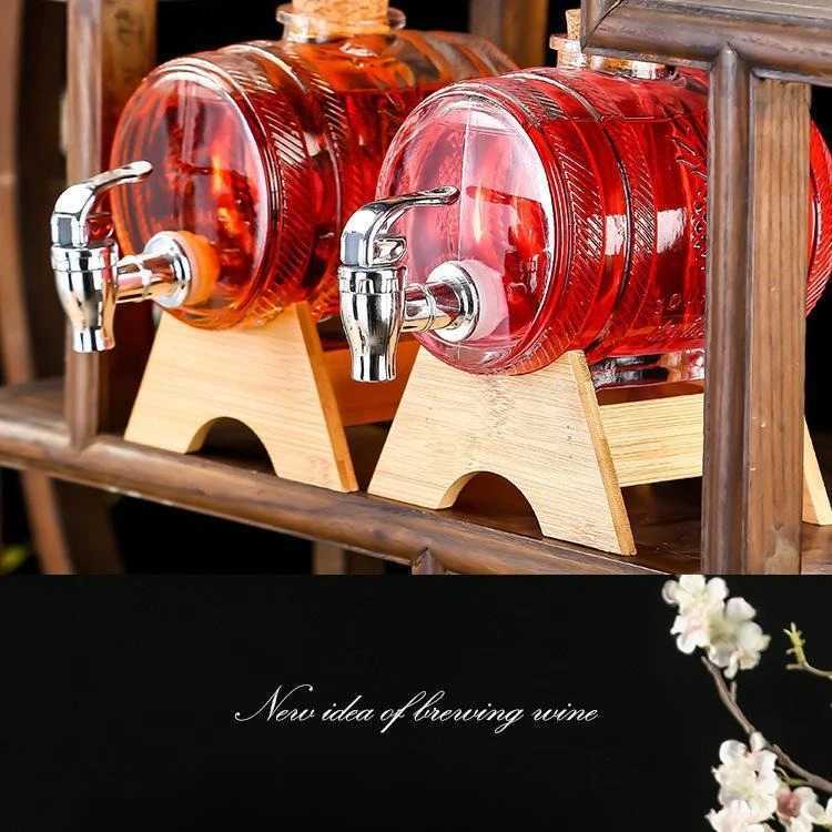 Soda Dispenser with Spout Refillable Brage Jug Leakproof WineFruit Jar Fridge Ju Dispenser Cold Brewing Tea Y251024