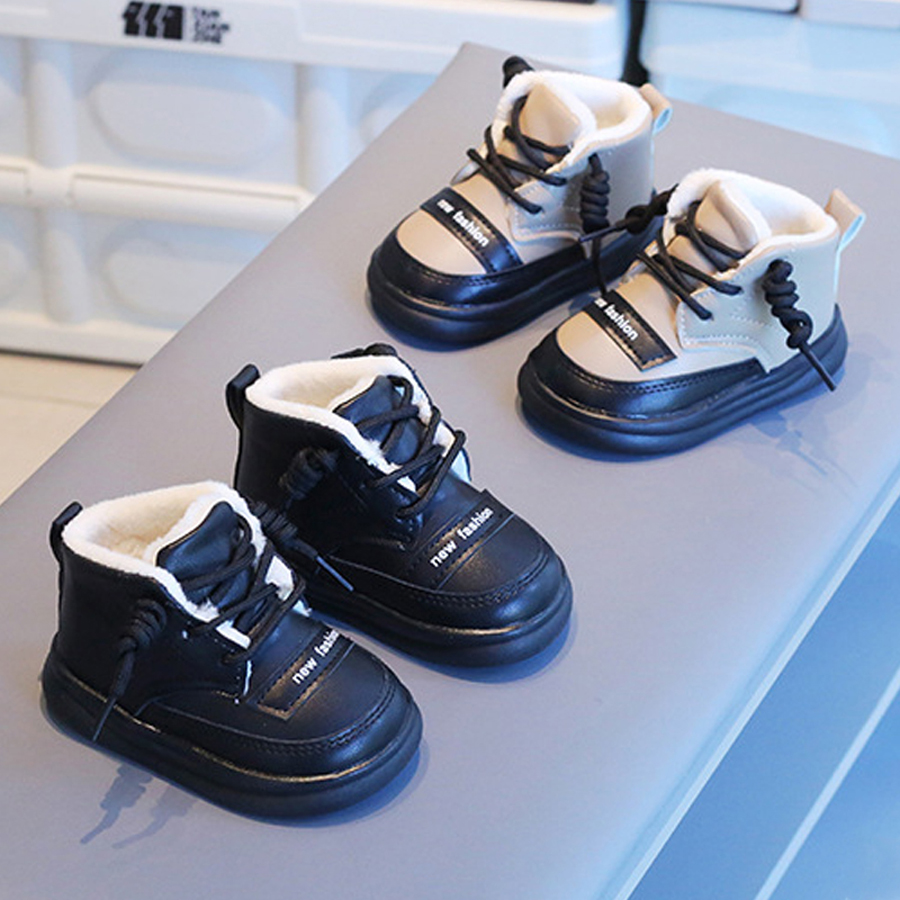 Toddler Boots for Infant Boys Fur Plush Warm Winter Shoes Girls Kid Short Boots Umshop Baby Non-slip Snow Boots Shoes Sizes US1C-US9C U1150