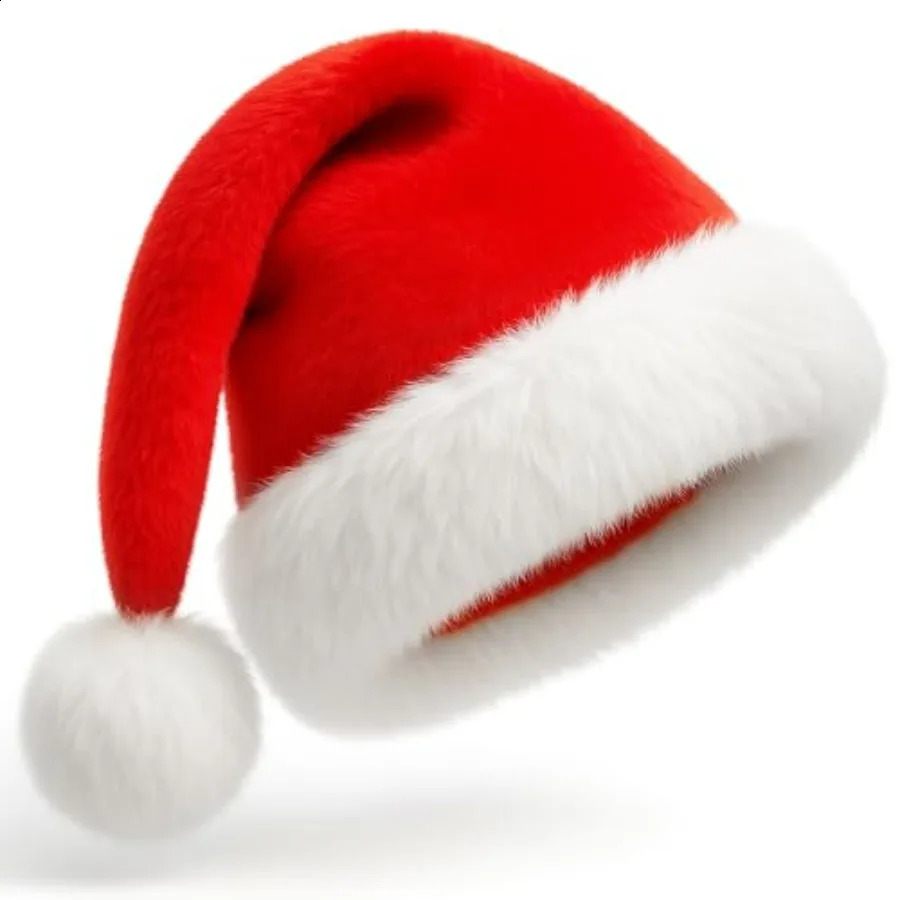 Santa Christmas Hat for Men and Women Adult Unisex Xmas Holiday Comfort Hat Extra Thicken Classic Ideal for Year Fes 251023