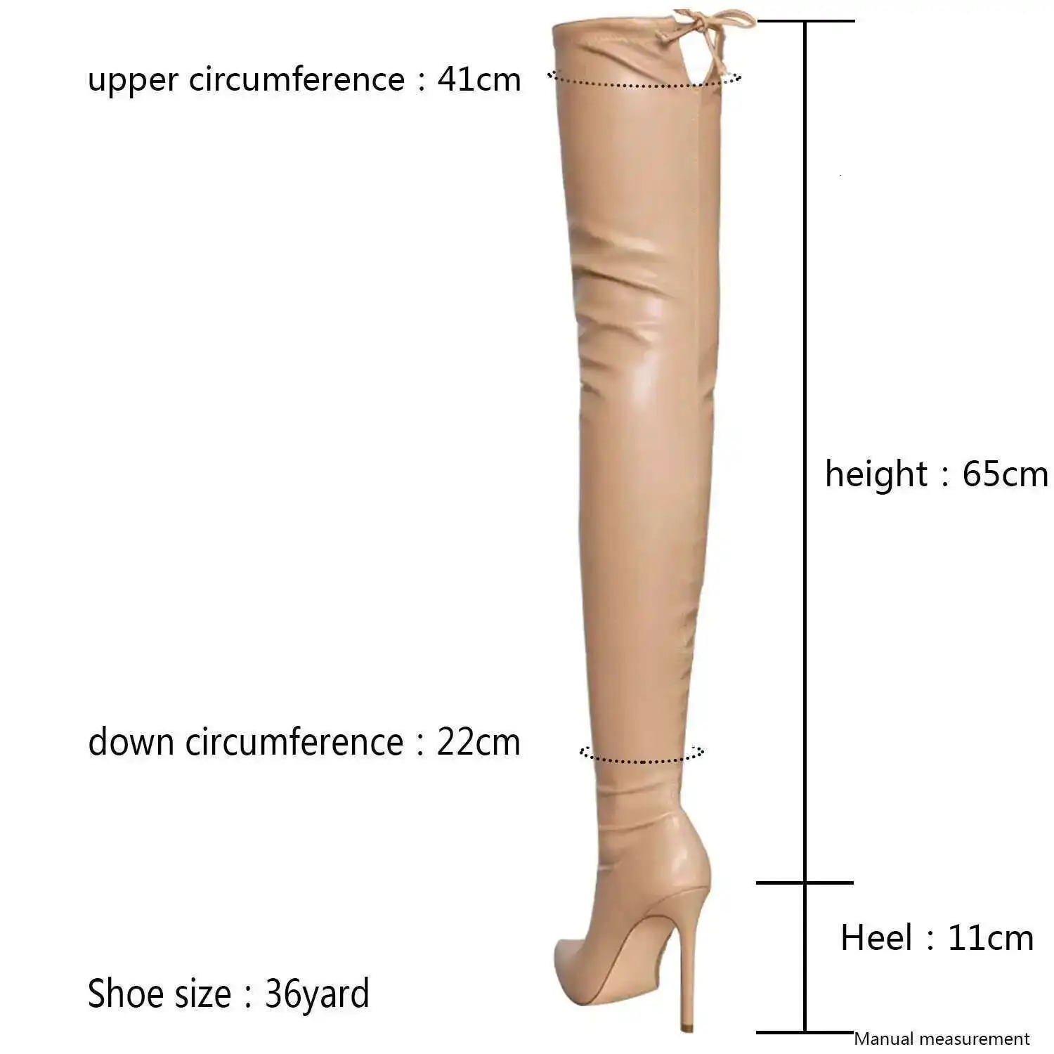 Apricot High Heels Knee Boots Sexy Stiletto Soft Pu Womens Over The Knee With Side Zip Big Sale 251023