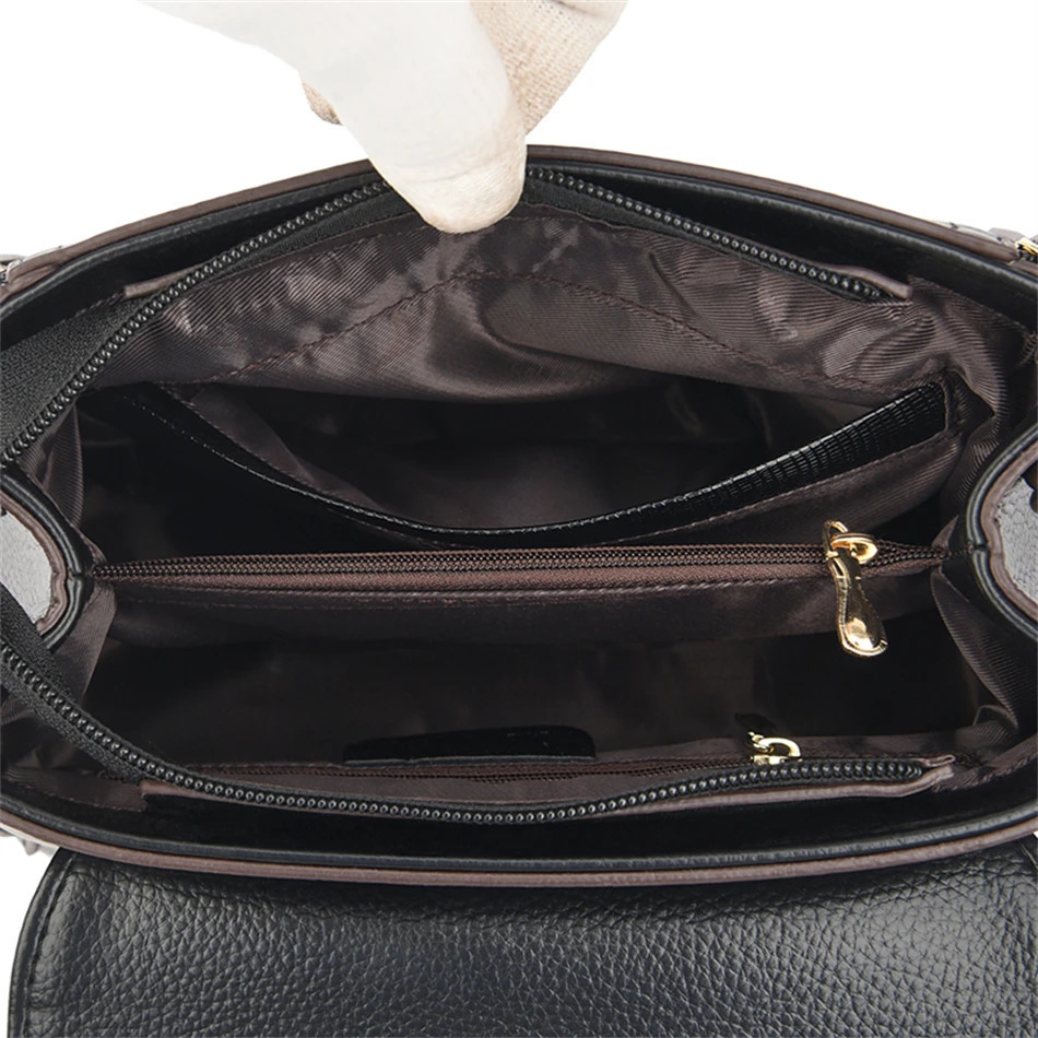 Genuine Purses and Handbags Crossbody ers High Quality Leather Fashion Messenger Shoulder Bags Tote Cover Sac 251023