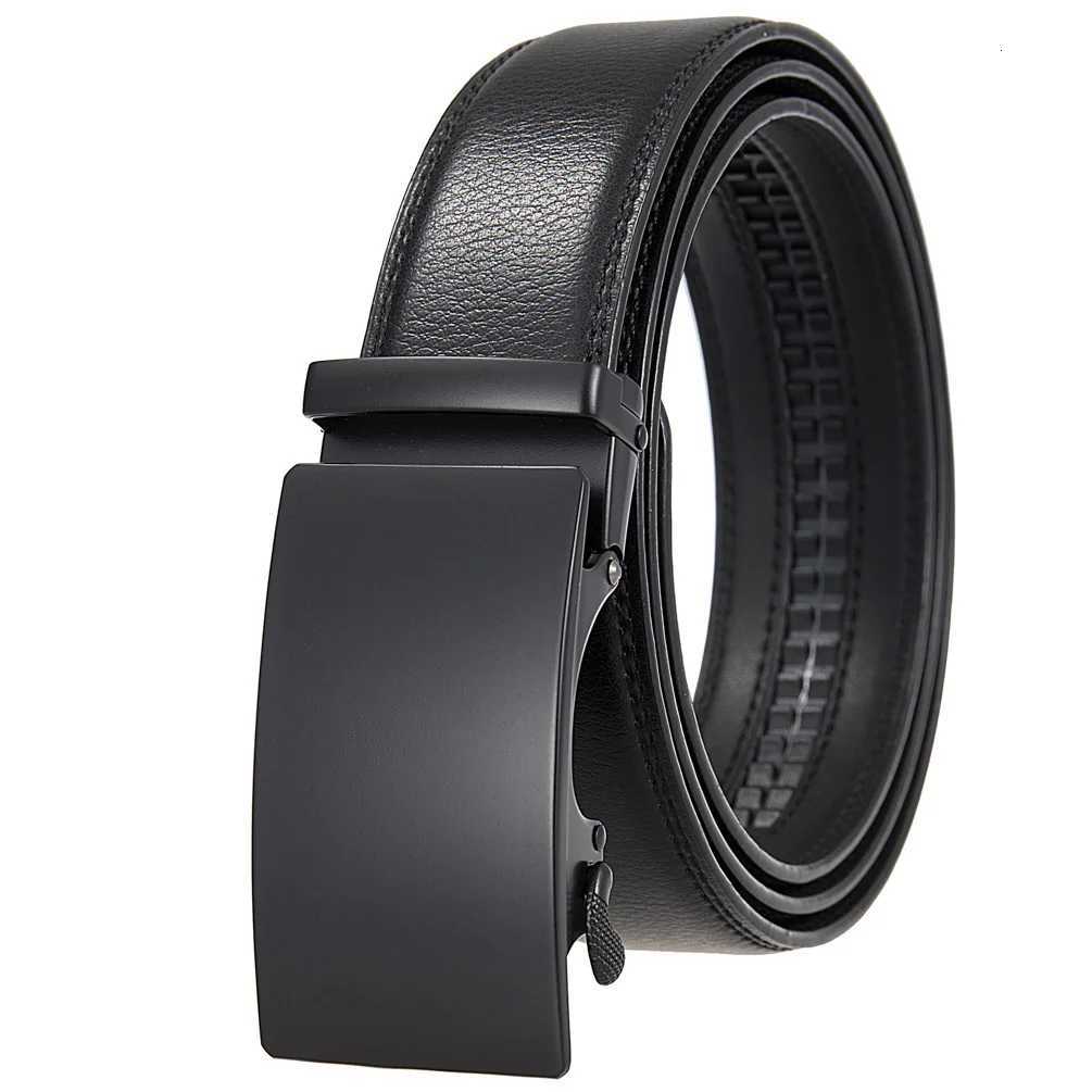 35cm High End Handsome Alloy Automatic Buckle Belt Mens Durability PU Leather Waistband Fashion Business Male Waist Straps W251024