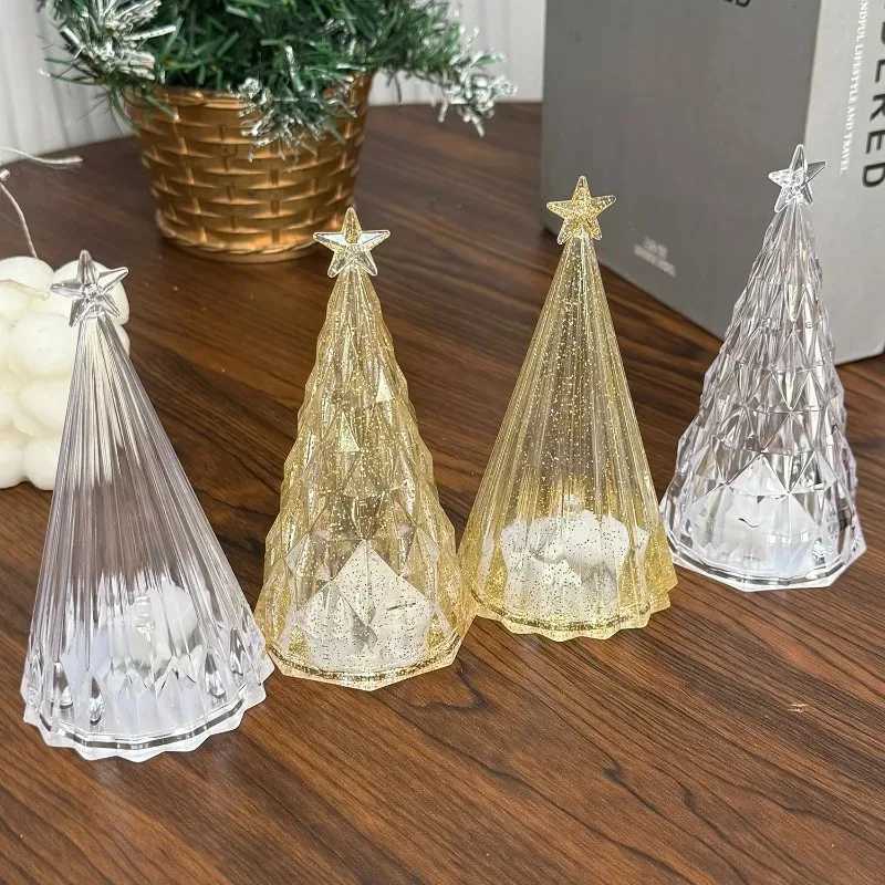 Christmas Tree Crystal Star Lights Party Romantic Snowy Mountain Holiday Gifts LED Warm White Iceberg Lighting Table Decoration C251115