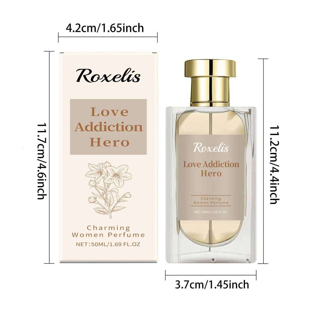 Roxelis 50ml Charming Women Long Lasting Floral Scent Dating Flirting Atmosphere Natural Fresh Glamour Body Mist Perfume