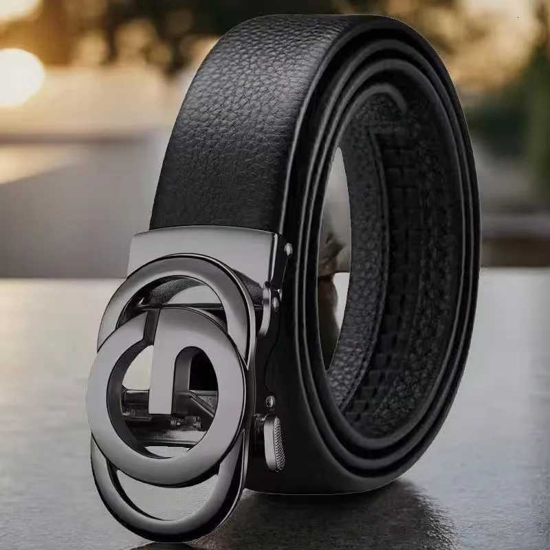 Mens fashionable business belts Genuine luxury brand metal alloy buckle belt High quality soft belt with casual pants jeans W251024