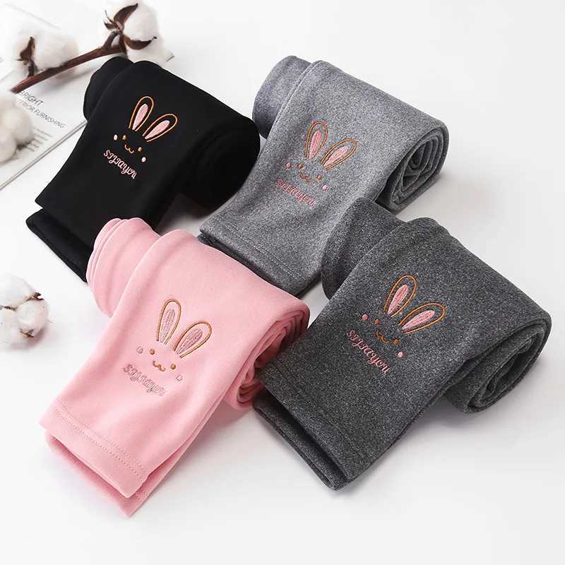 Girls Leggings Autumn Winter Thick Warm Plus Cute Fond Rabbit Children Kids Baby Bottom Part Pants Kids LeggingsT251024