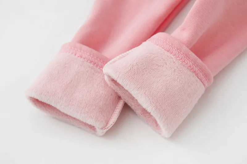 Kids Pant Autumn Winter Cotton Girls Warm Leggings Children Thicken Trousers Baby Girl Slim Plus Velvet Pants Girls ClothesT251024