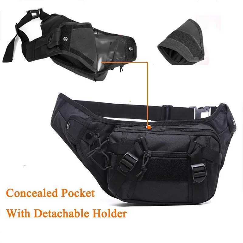 Gun Waist Bag Holster Concealed Pistol Pouch Men Hunting 2024 New Fanny Pack Outdoor Sport Camping Gun Holster waistbagL251024