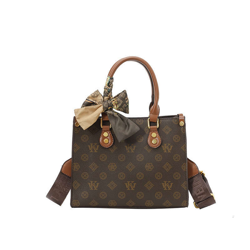 Fashion Designer Bag for Women Handbag Tote Bags with Scarf New Pattern Printed Ladies Shoulder Crossbody Bag