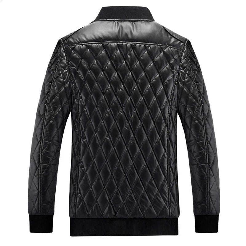 DIMUSI Mens Jacket Fashion Man Fleece Vintage Leather Coats Casual Outwear Faux Leather Motorcycle Jackets Biker Coats Clothing 251023