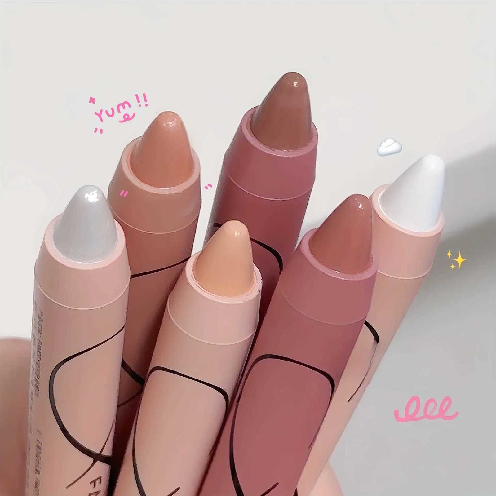 Pearl Lying Silkworm Matte Glitter Eyeshadow Stick Highlighter Eye Shadow Pen White Pearlescent Brightening Eyeliner CosmeticL251024