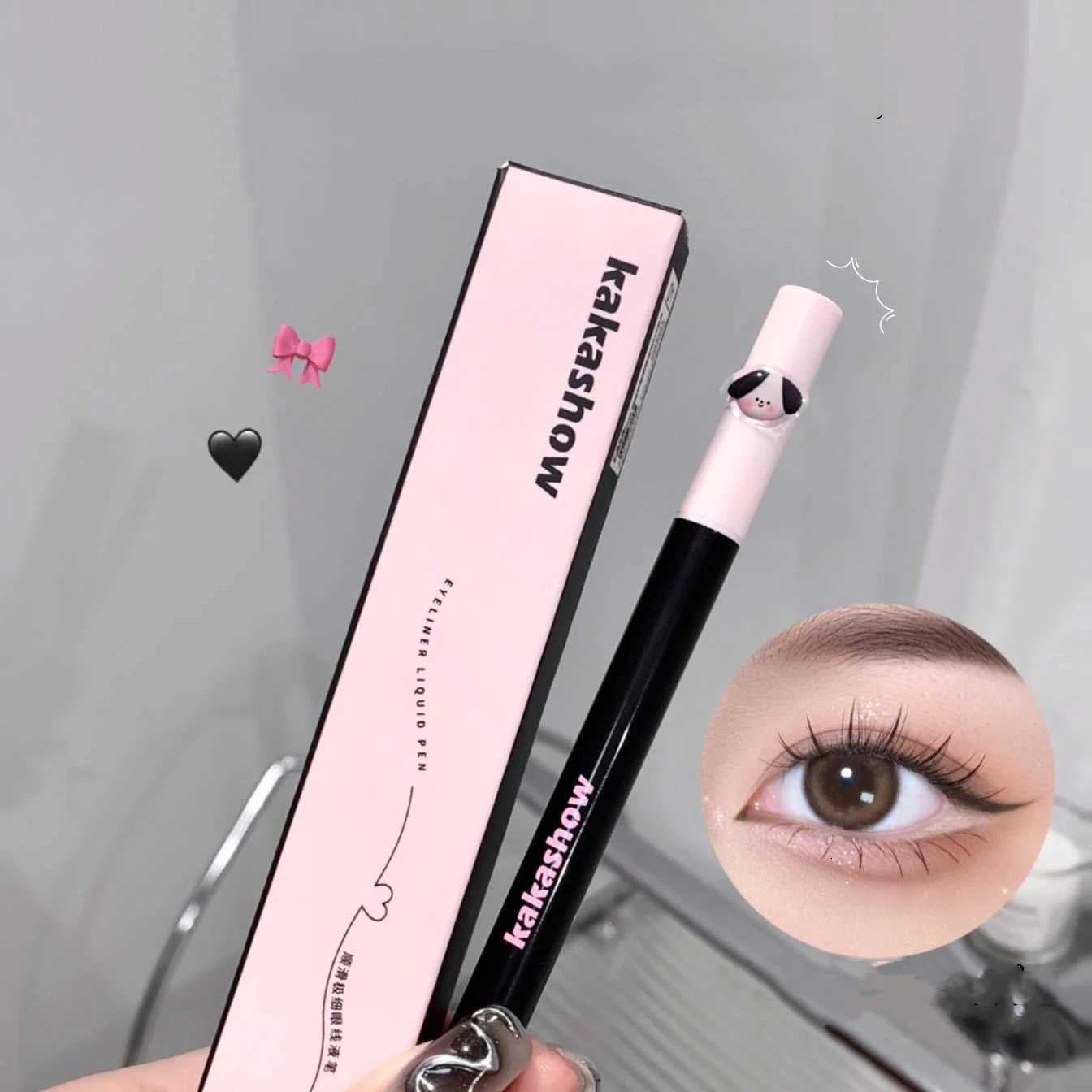Waterproof Quick Dry Liquid Eyeliner Matte Black Brown Ultrathin Eyeliner Lower Eyelash Pen Lying Silkworm Longlasting MakeupL251024