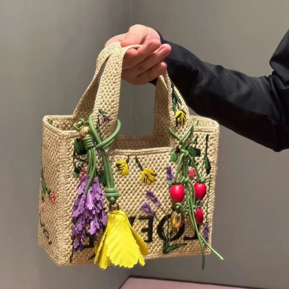 Lavender Leather Bag Charm Pumpkin Allmatch Flower Keychain Tomato Couple Bag Accessories 251022