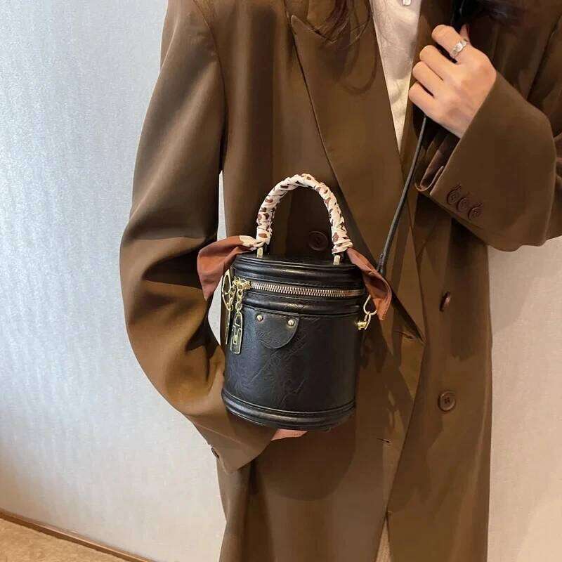 Fashion Bucket Bags For Women High Quality PU Purses And Handbags Designer Shoulder New Crossbody Bag