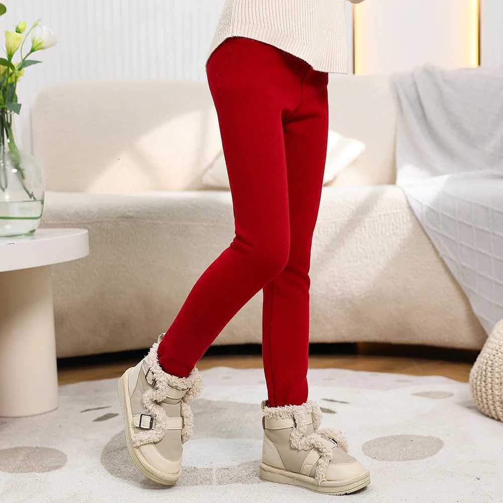 Autumn Winter New Kids Leggings Unisex Boys Girls Warm Cartoon Pants Elastic Footed Thermal BottomsT251024