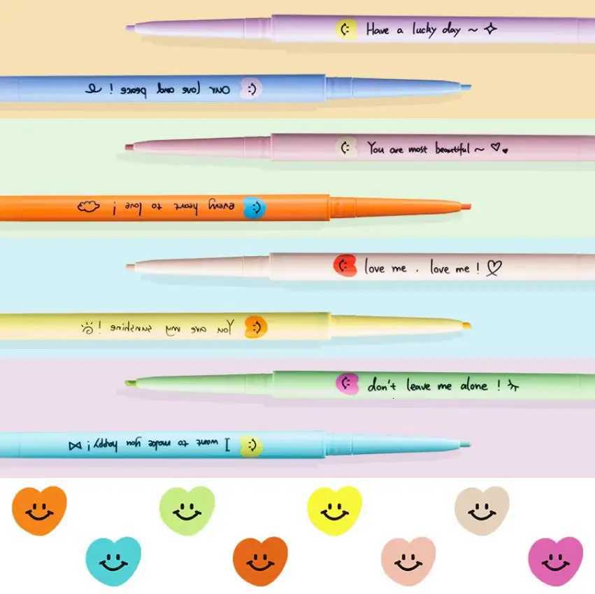FLORTTE Smile Heart Series Eyeliner Pencil Gel Colorful Waterproof Longlasting Nonsmudging Easy to Wear Eye Makeup CosmeticL251024