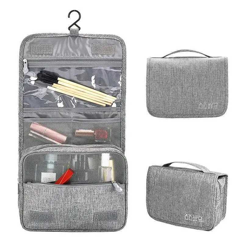 Oxford Fabric Men Business Portable Storage Bag Toiletries Organizer Women Cosmetic Bag Waterproof Hanging Travel Wash PouchT251024