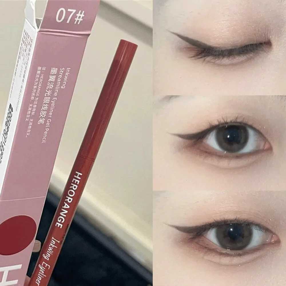 12Colors Ultra Fine Eyerelinr Gel Pen Waterproof Matte Brighten Lying Silkworm Pencil Quick Drying Pink Brown Eye Shadow MakeupL251024