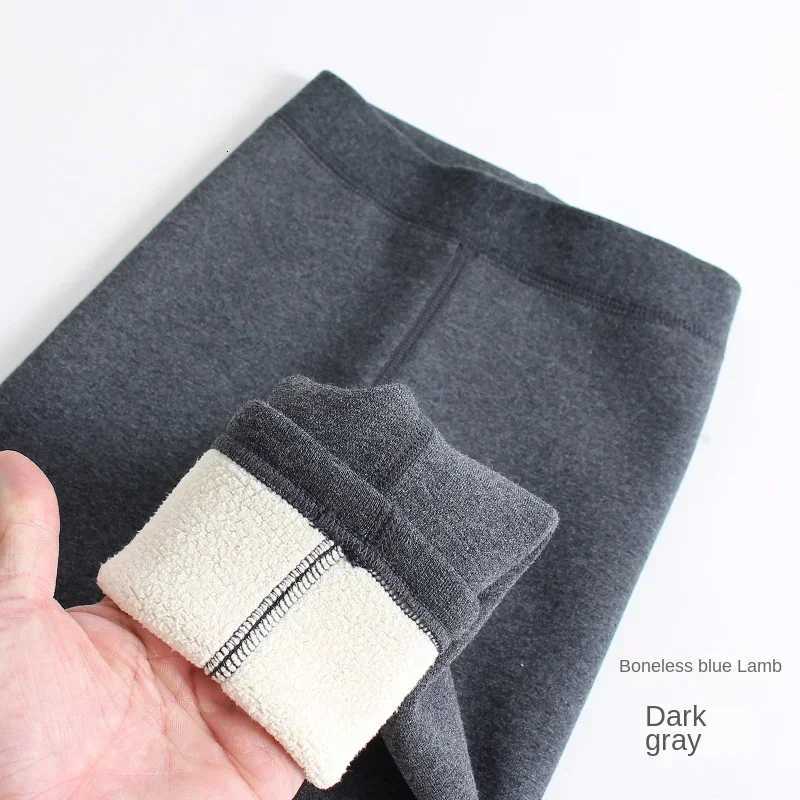 Girls Leggings Boneless Fleece Thickened Autumn Winter Fleece Pants Childrens Leggings Winter Solid Color Trousers Outer WearT251024