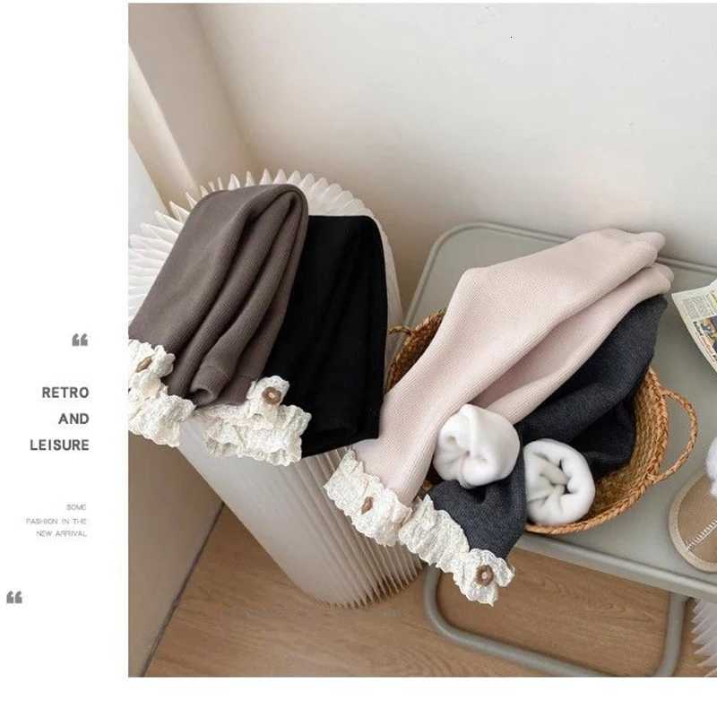 1pcs Autumn Winter Girls Leggings Korean Keep Warm Thermal Girl Pants Kids Velvet Leggings Causal Daily Children Tight PantsT251024