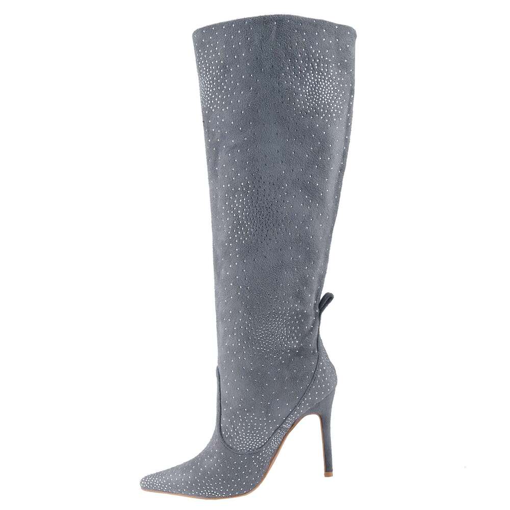 Fashionable High Heel Stiletto Knee-High Pointed Toe Spool Heel, Fashion Dress Boots For Women