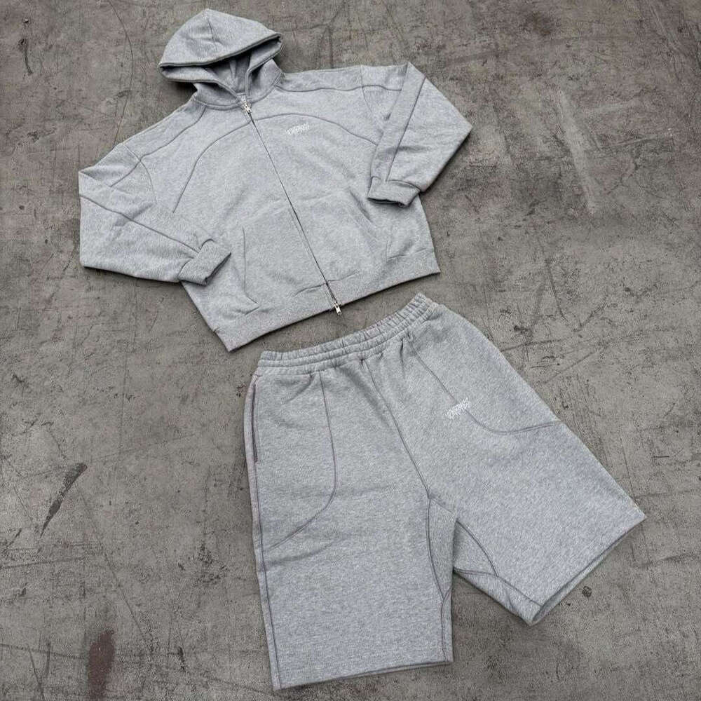 2025 Embroidered Zipper Sweatshirt and Sweatpants Set Long Sleeve Pullover Hoodie Streetwear Jacket