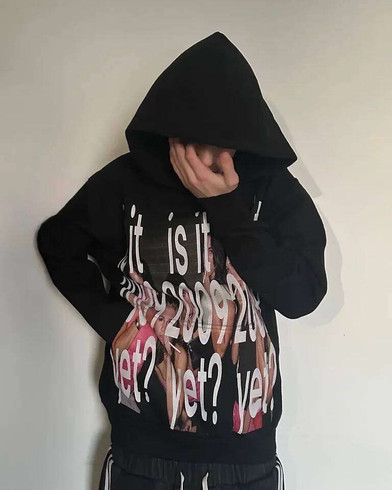Y2k Hip-Hop Fashion Letter Printing Women Casual Streetwear Sweatshirt Top Gothic Oversized Hoodie Men's Clothing hoodies women