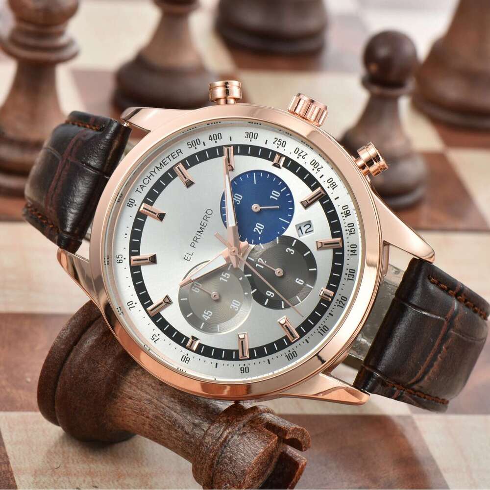 2025 mens large dial waterproof quartz watch multifunctional 6 subdials outdoor sports fashion wristwatch for men
