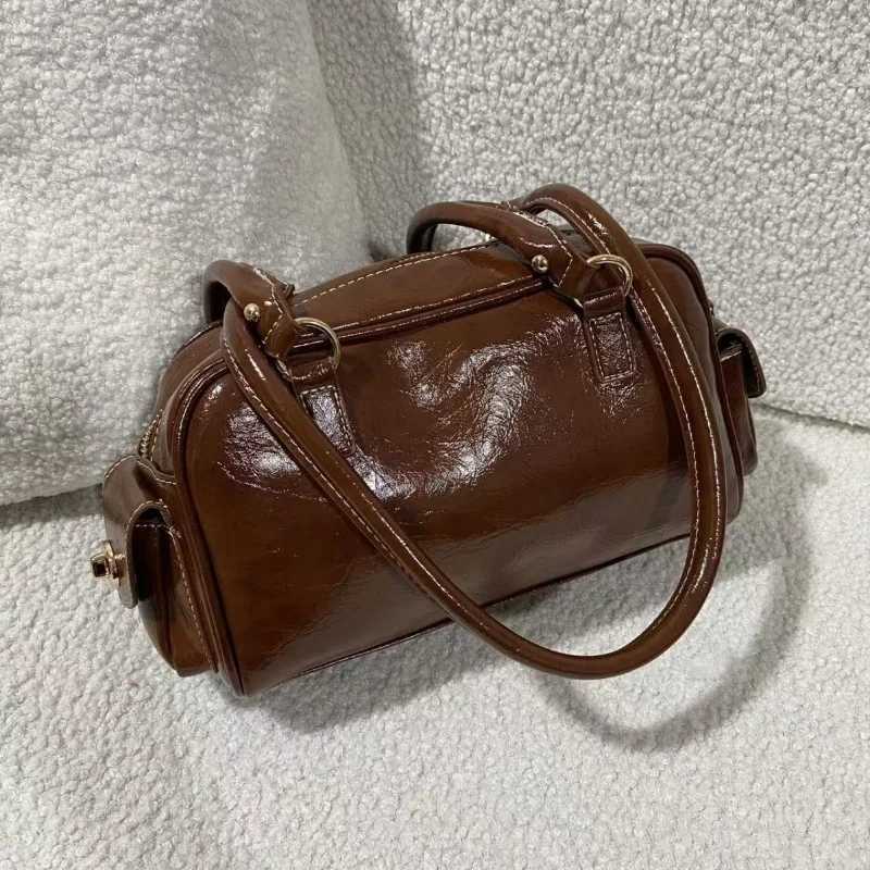 Mtipocket Wens Handbag Versatile Cmuter Bag Faiable Underarm Bag for Autumn Winter Work And Travel Y251022