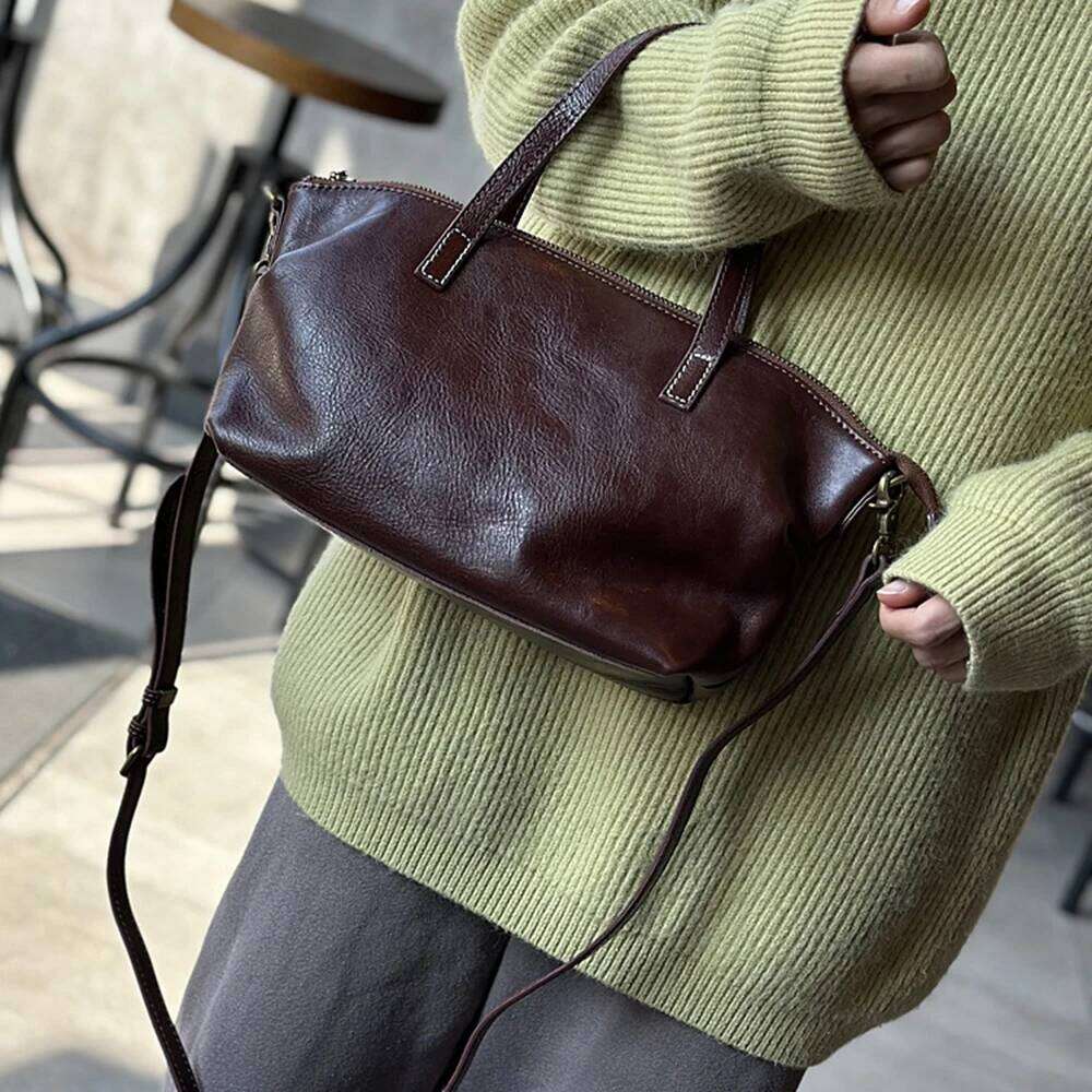 High Quality Cow Skin Shoulder Crossbody Bags For Women Genuine Leather Ladies Handbags Female Designer Tote Sac