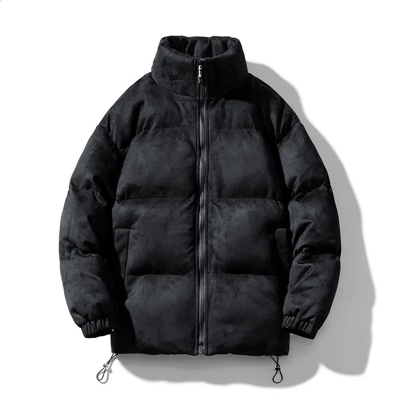 est Mens Suede Jacket Winter Fashion Casual Puffer Coat Streetwear Parka Thick Warm Outdoor Sport Coat Jackets for Men 251020